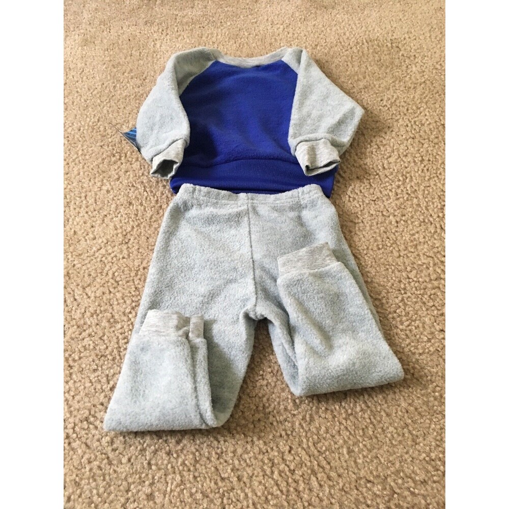 Funny Bunny Baby Boys Fleece 2 Piece Jogger Suit Set Size 3/6 Months Multi-Color - Picture 6 of 6